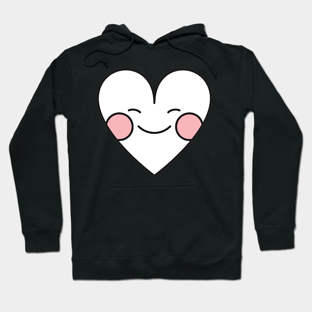 Blushing Heart Hoodie by PaperKindness